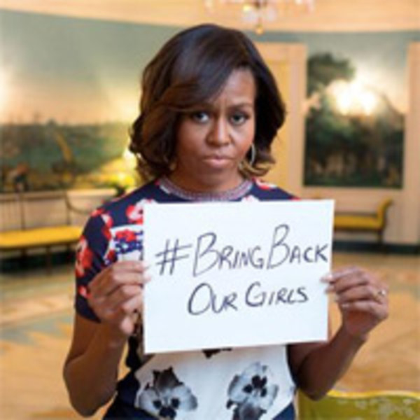 Michelle Obama's #BringBackOurGirls Sign | Know Your Meme
