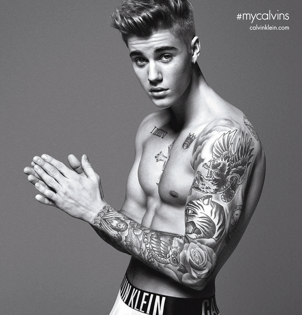 fungere web Konsulat Justin Bieber's Calvin Klein Ads | Know Your Meme