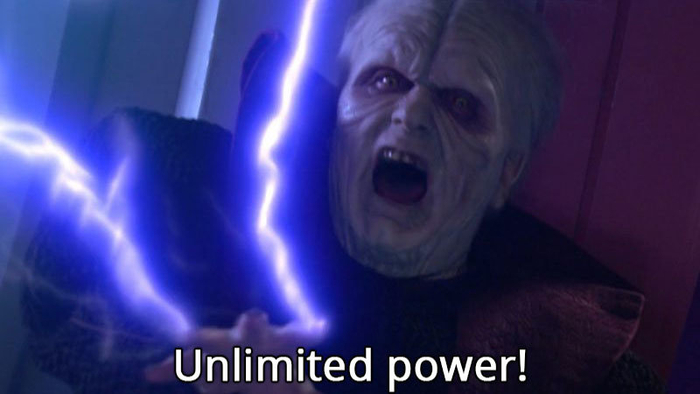 Darth Sidious Unlimited Power Know Your Meme