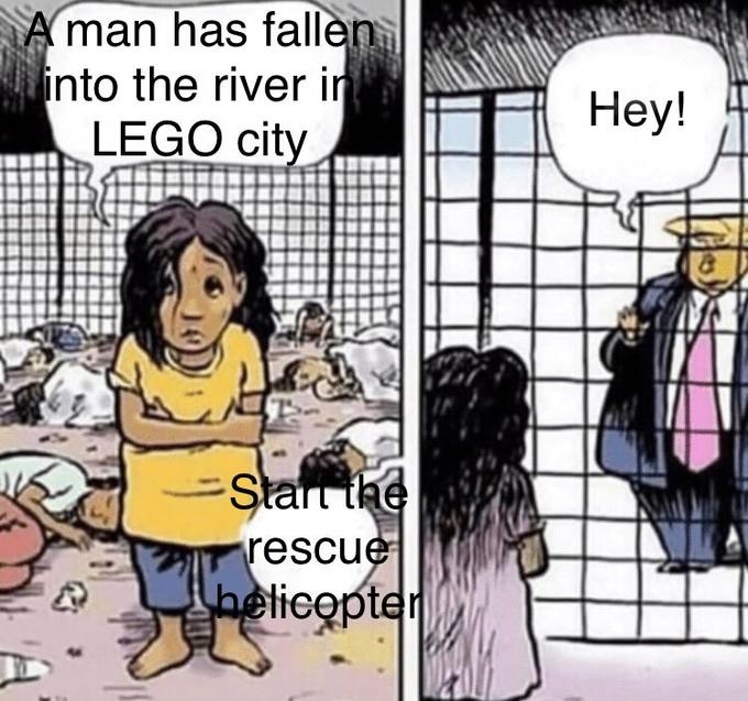 A Man Has Fallen Into The River In Lego City Know Your Meme