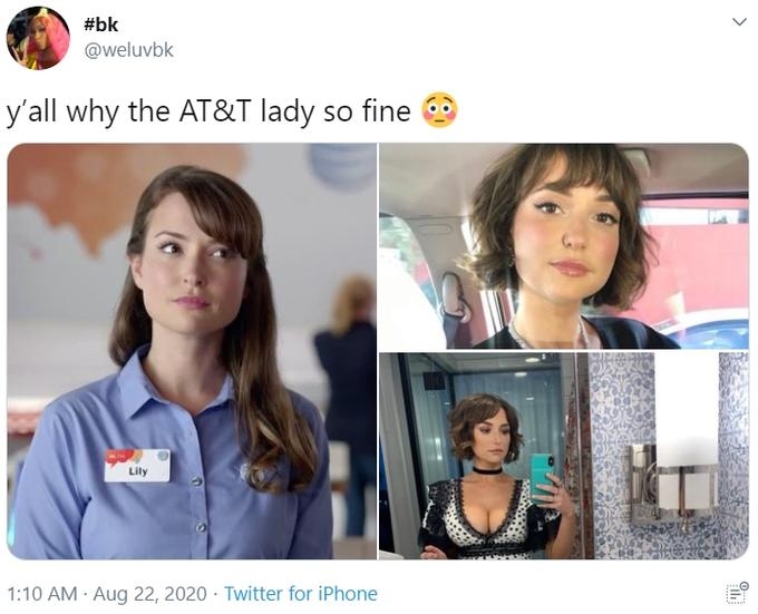 Lily Adams Xxx Hd - Lily From AT&T / Milana Vayntrub | Know Your Meme
