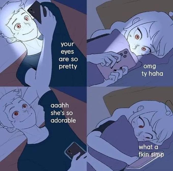 Couple Texting In Bed Know Your Meme