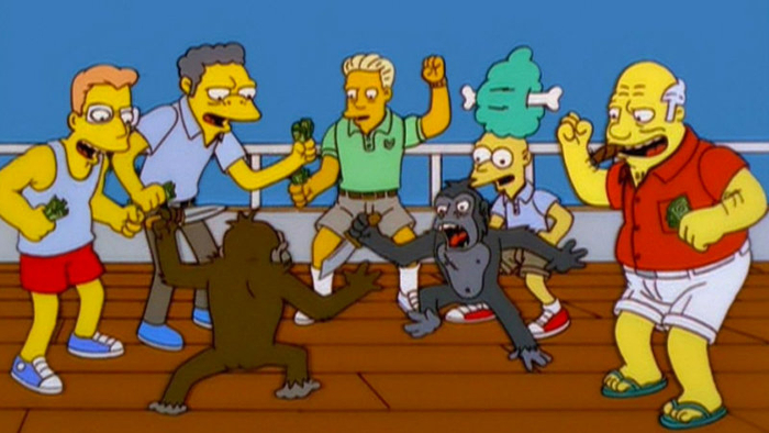 Simpsons Monkey Knife Fight | Know Your Meme