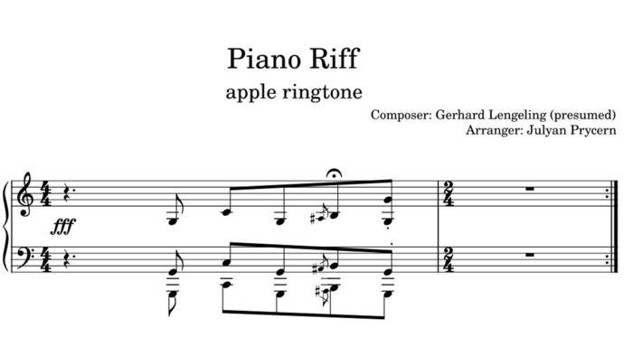 Piano Riff Ringtone | Know Your Meme