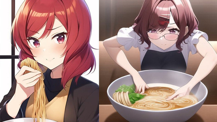 AI Drawings Of Anime Girls Eating Ramen | Know Your Meme