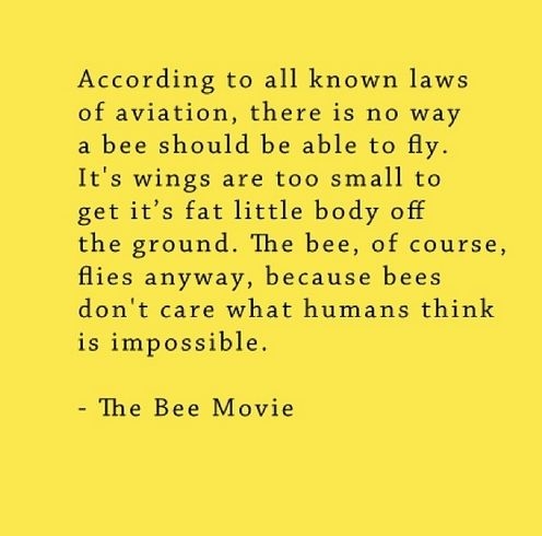 Bee Movie Script According To All Known Laws Of Aviation Know Your Meme