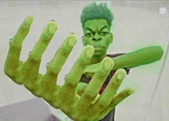 Beast Boy / Guy Holding Up Four Fingers | Know Your Meme